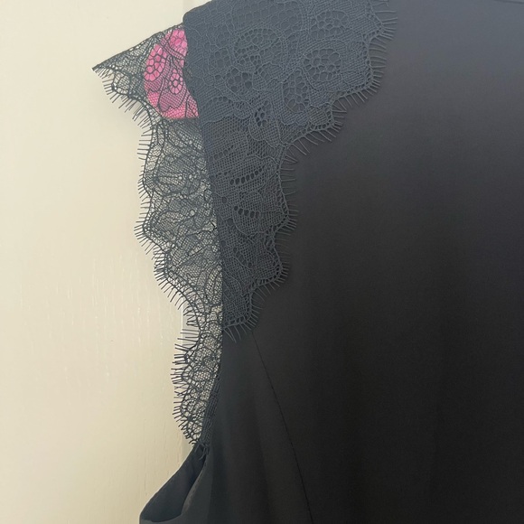 WOMEN'S BANANA REPUBLIC SLEEVELESS BLACK DRESS size 12 TALL - Picture 7 of 7